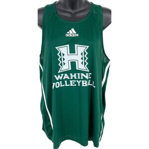 Adidas Wahine Large Volleyball Sleeveless Jersey UH University Hawaii Green New